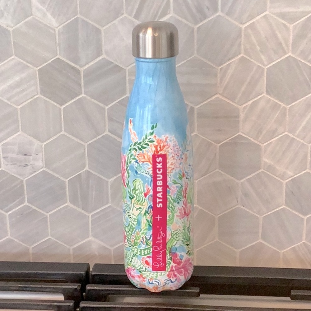 Lilly Pulitzer x Starbucks S’well Stainless Steel Water Bottle in Sirens Calling